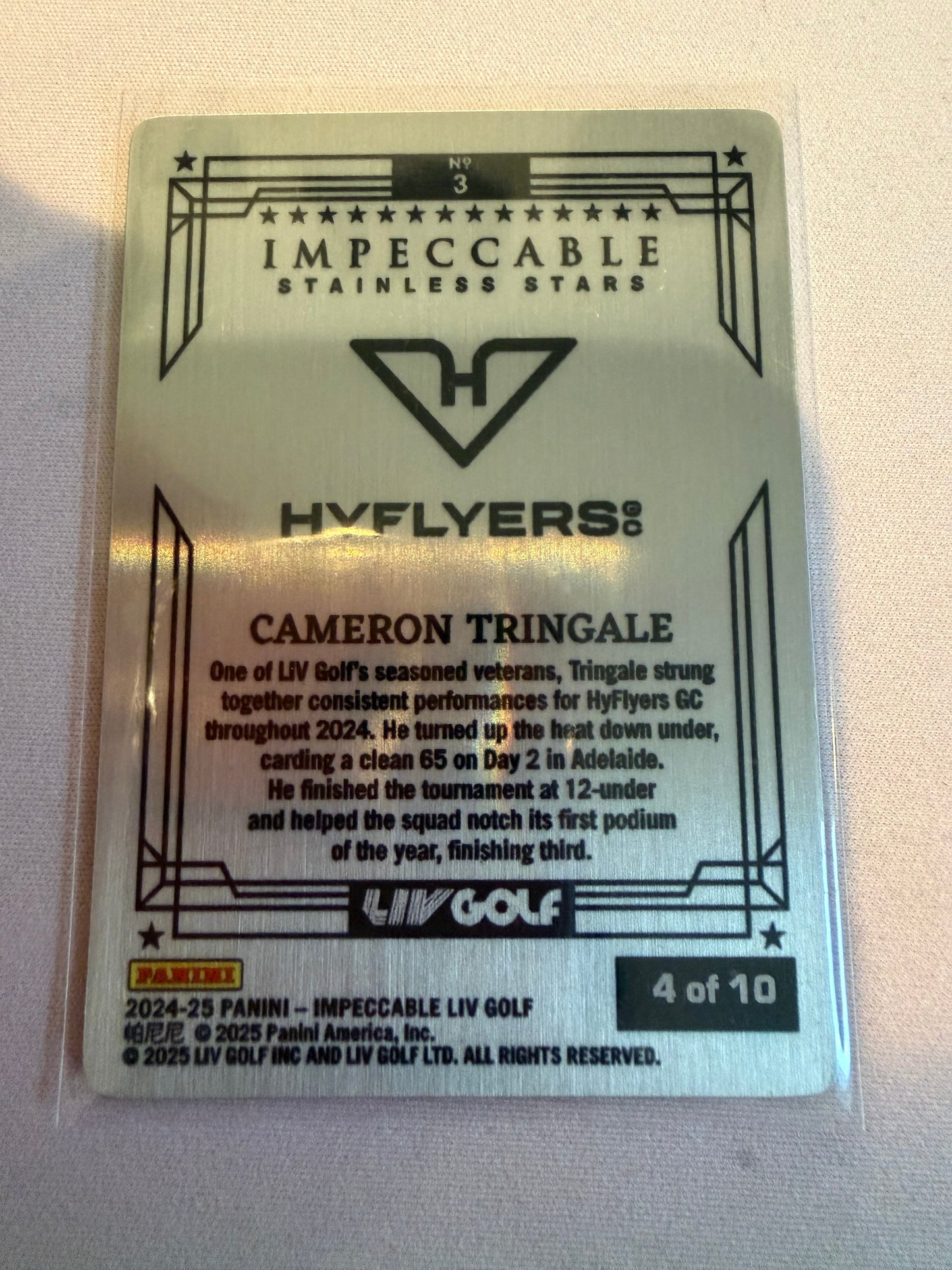 2025 Panini Impeccable Stainless Stars Cameron Tringale #3