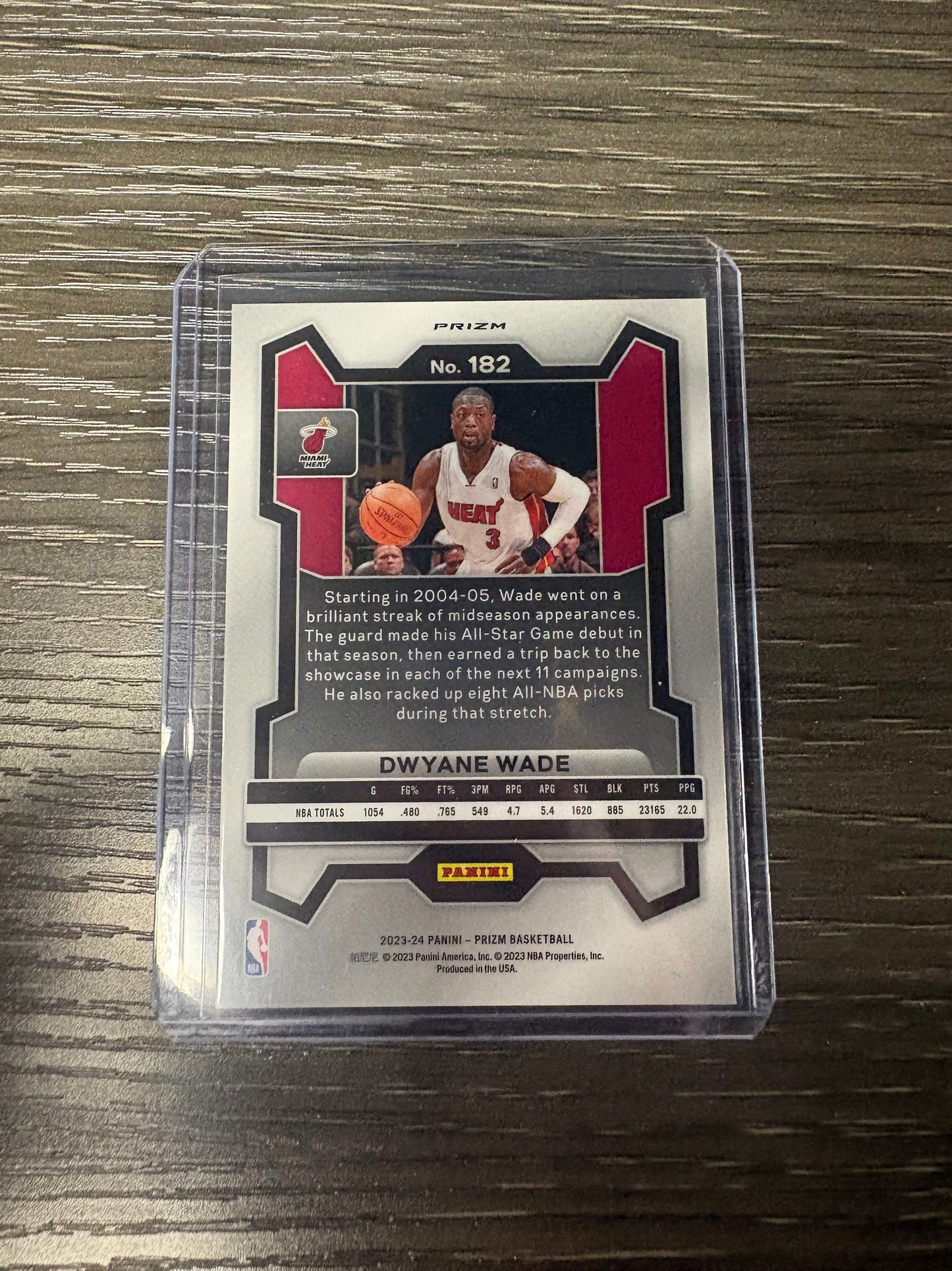 2023/24 Panini Prizm Dwyane Wade #182 Snakeskin SSP
