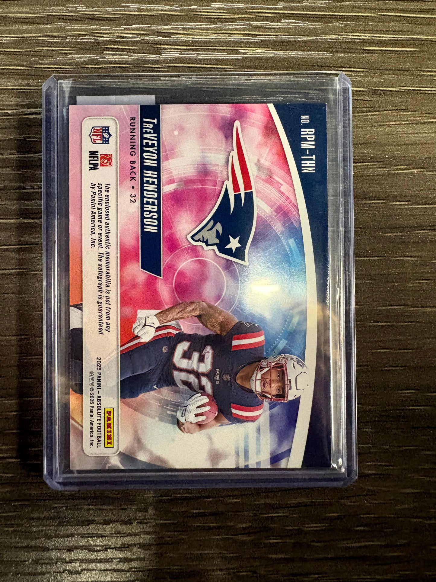 2025 Panini Absolute Football Rookie Premiere TreVeyon Henderson #RPM-THN /299 Quad Patch Rookie Premiere Materials RC