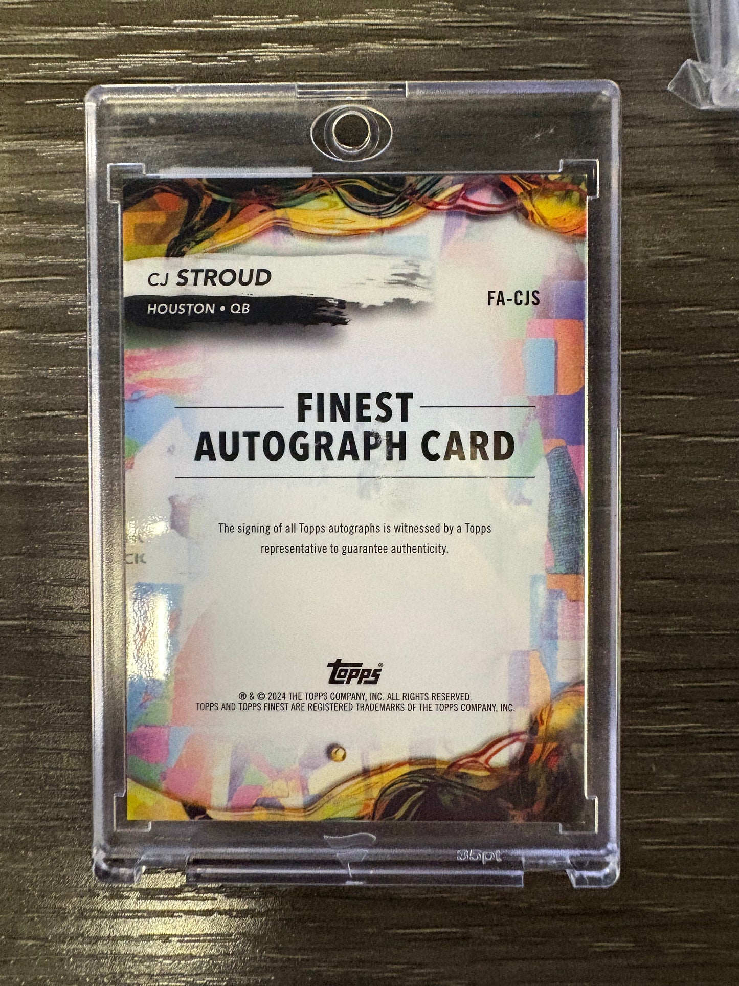 2024 Topps Finest C.J. Stroud #FA-CJS