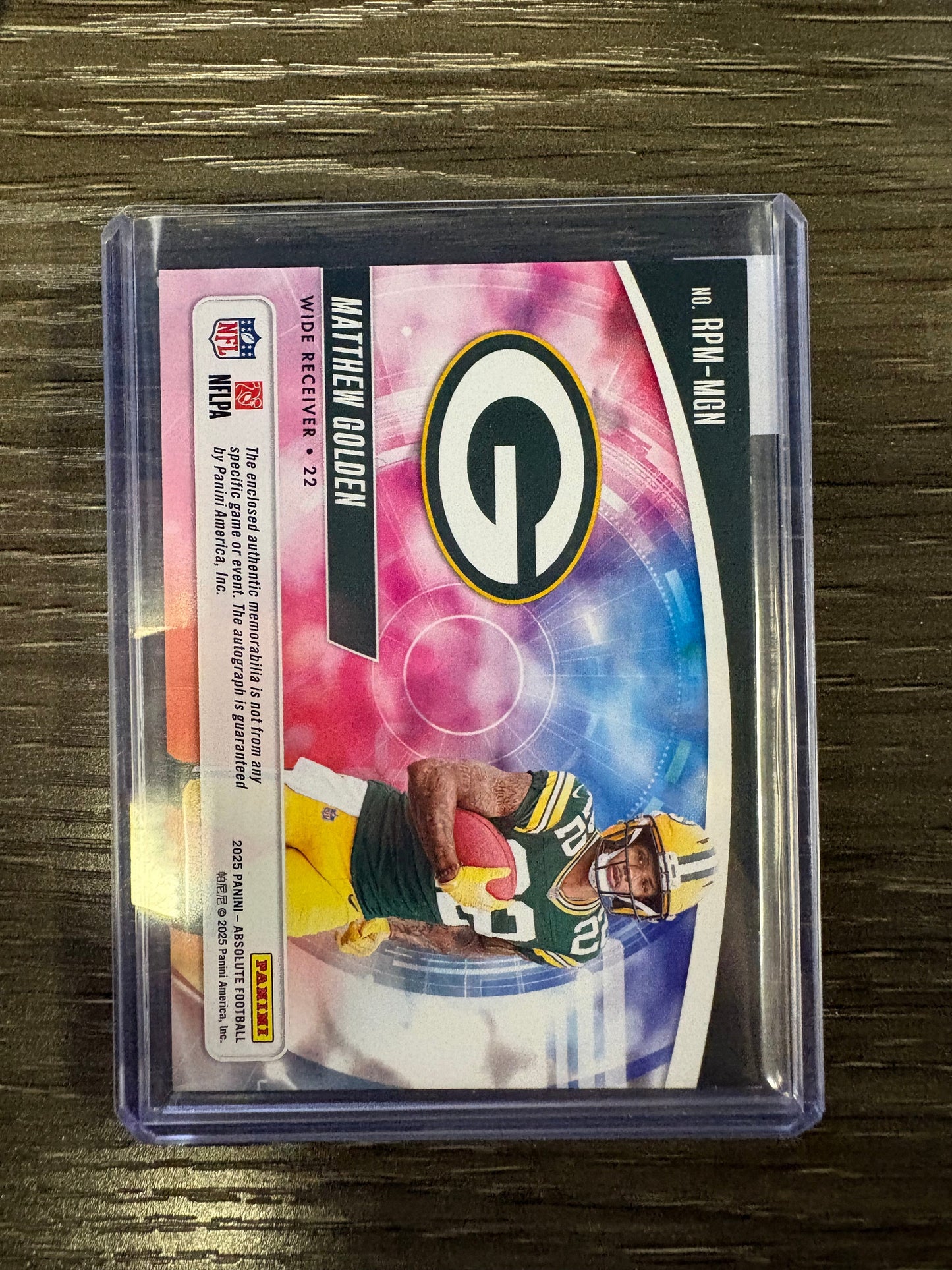 2025 Panini Absolute Rookie Premiere Matthew Golden #RPM-MGN Patch Rookie Premiere Materials RC Memorabilia