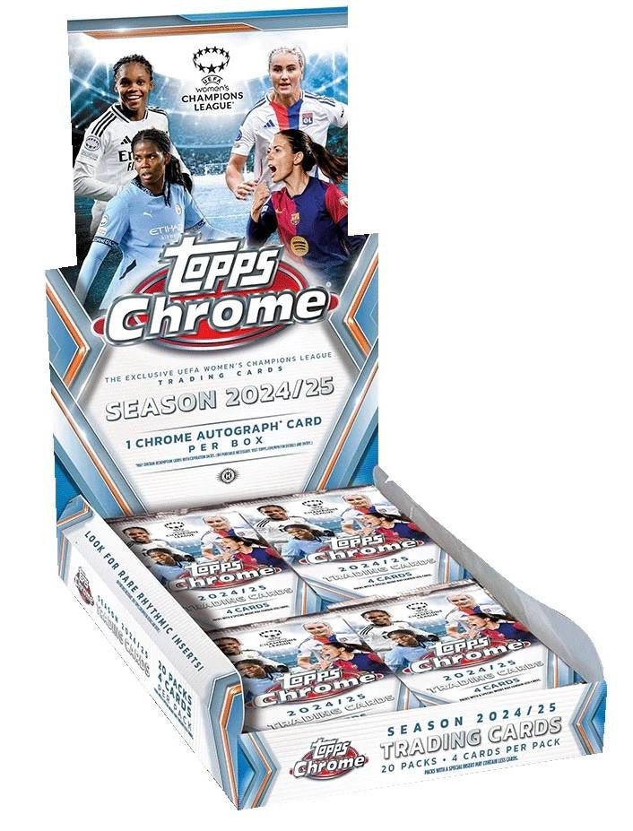 2024/25 Topps UEFA Women's Champions League Chrome Soccer Hobby Box