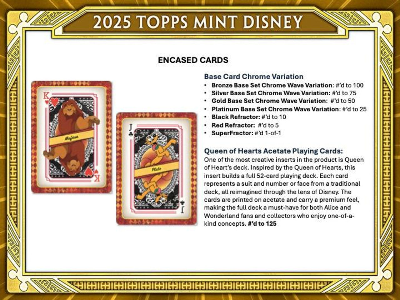 2025 Topps Disney Mint Hobby Box
