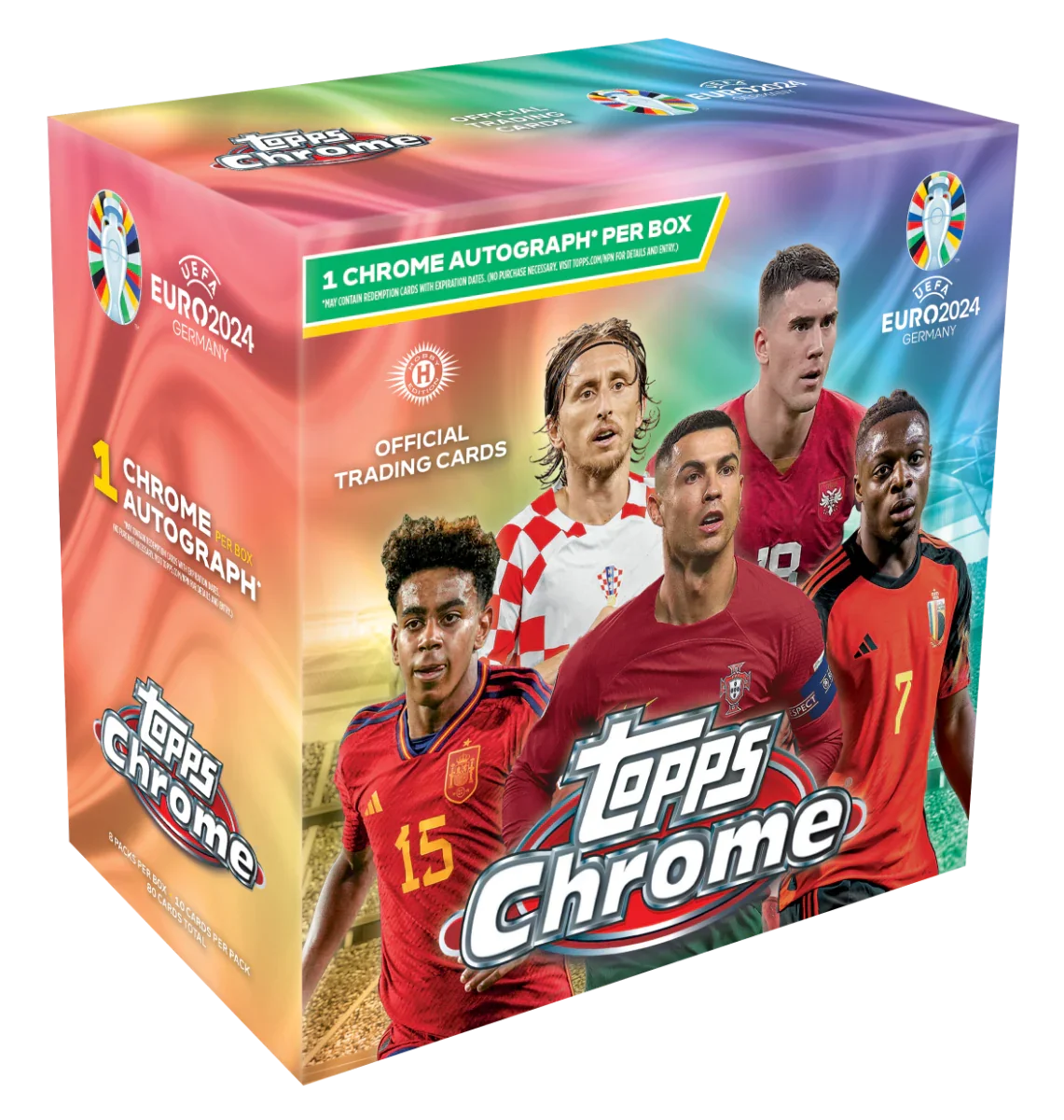 Topps - 2023/24 Chrome UEFA Euro Football (Soccer) - Hobby Box