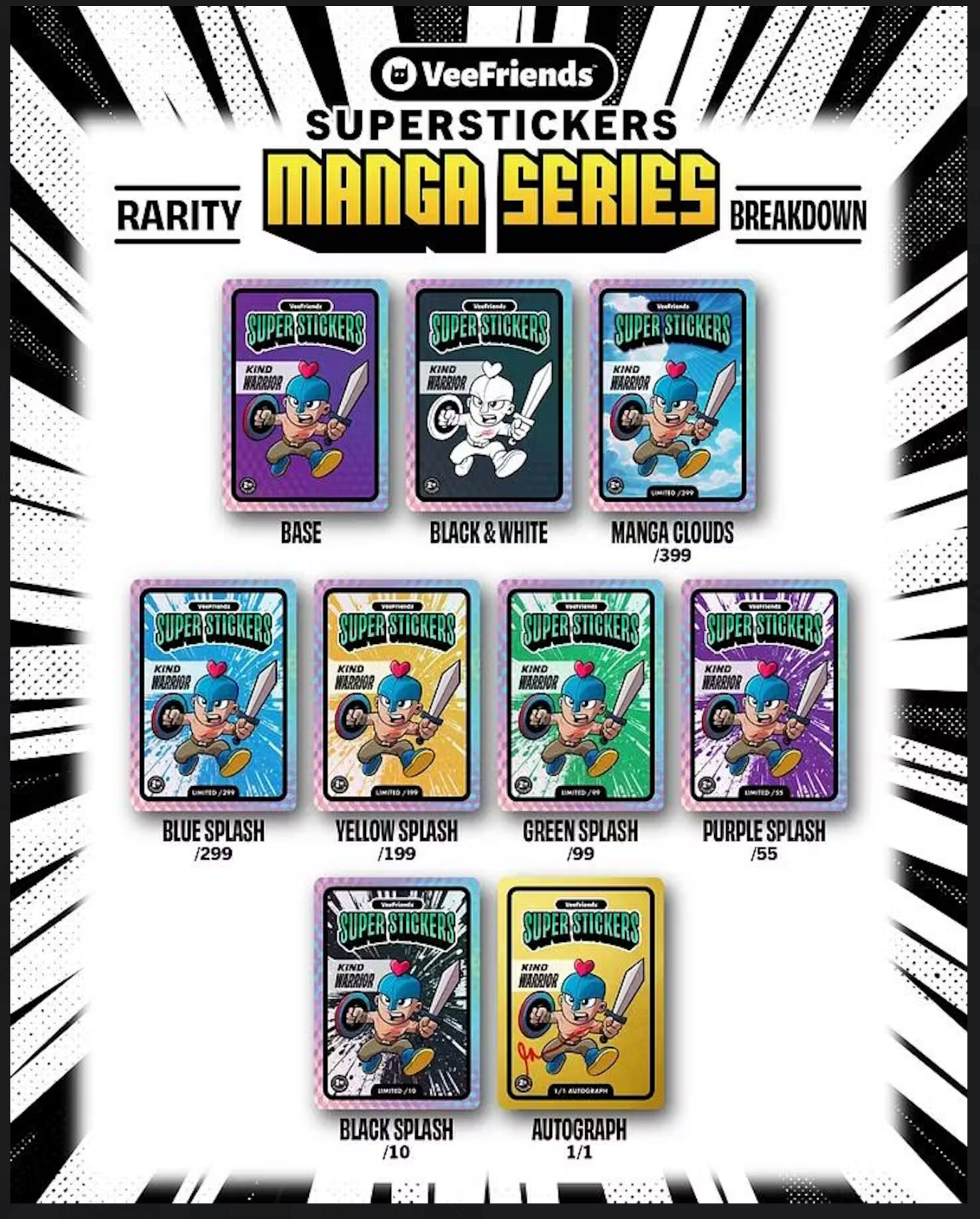 VeeFriends Superstickers Manga Series Box