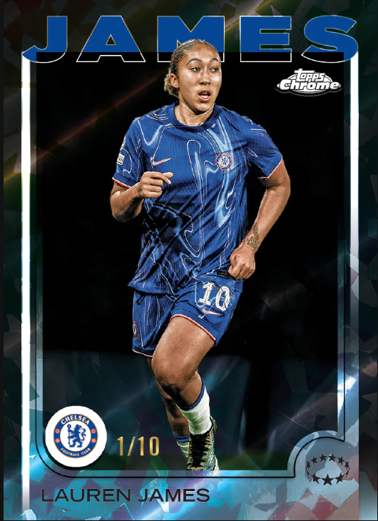 2024/25 Topps UEFA Women's Champions League Chrome Soccer Sapphire Edition Box