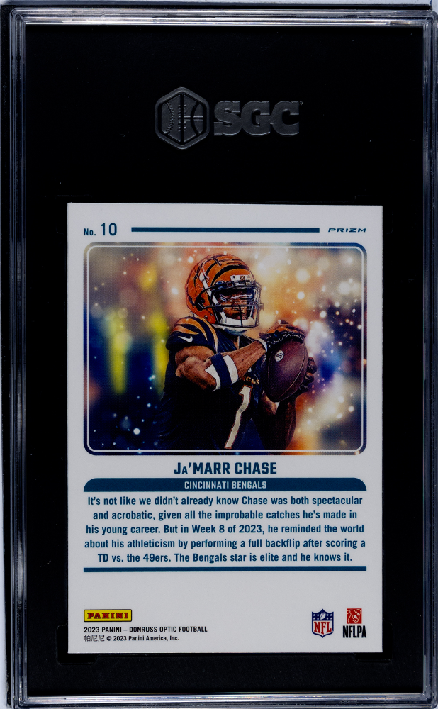 2023 Donruss Optic Ja'marr Chase #10 Mythical SGC 10