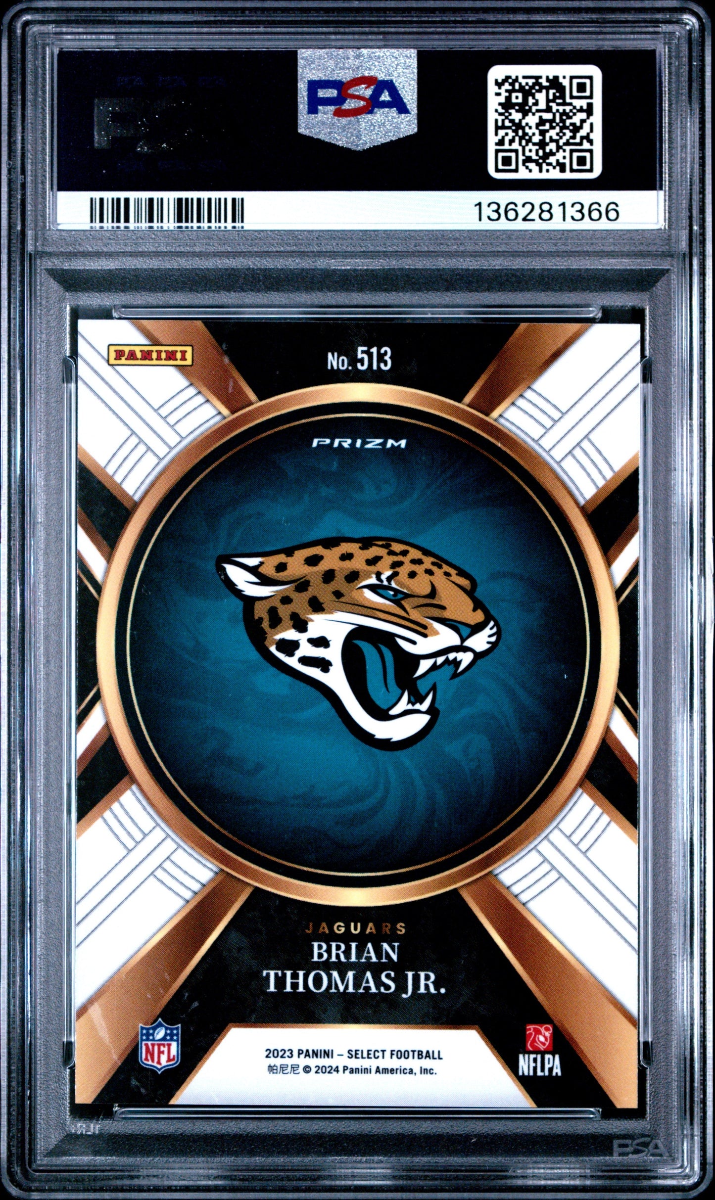 2023 Panini Select Brian Thomas JR. #513 PSA 9