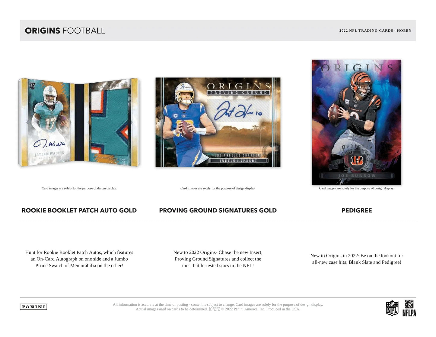 Panini - 2022 Origins American Football (NFL) - Hobby Box