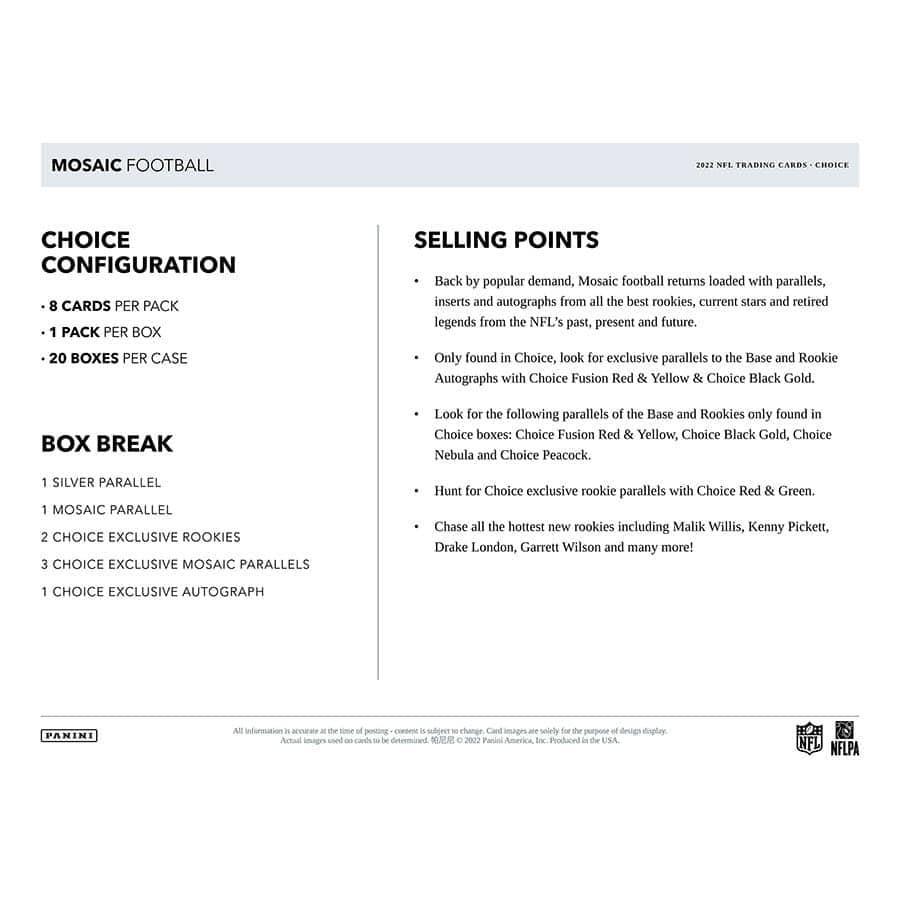 Panini - 2022 Prizm American Football (NFL) - Choice Box