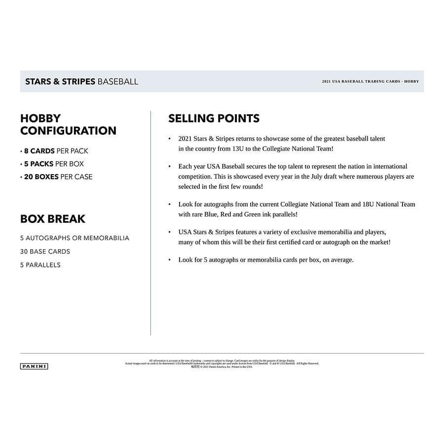 Panini - 2022 Stars & Stripes Baseball (MLB) - Hobby Box