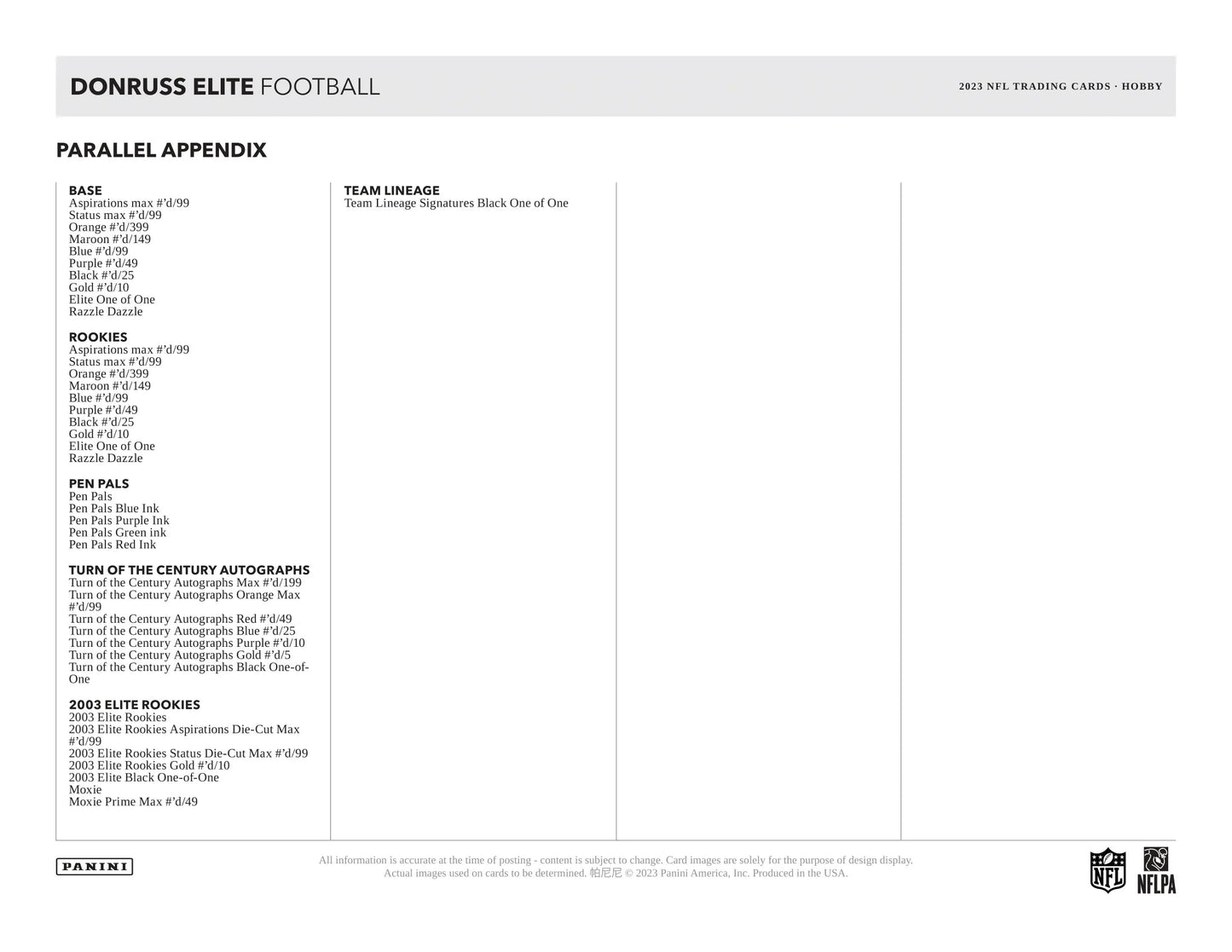 Panini - 2023 Donruss Elite American Football (NFL) - Hobby Box