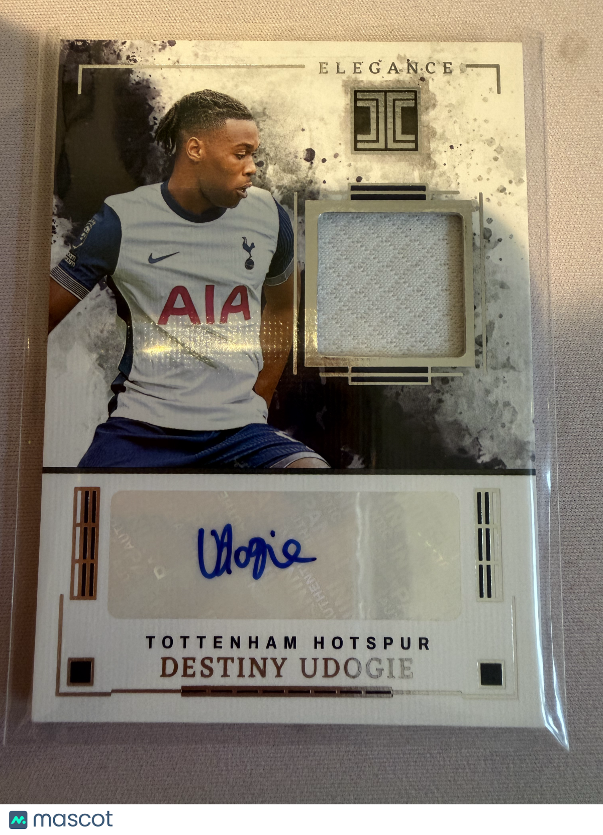 2025 Panini Impeccable Elegance Destiny Udogie #EJ-DU /49 Authentic Memorabilia Memorabilia