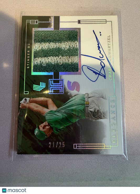 2025 Panini Impeccable LIV Golf Charl Schwartzel #EA-CHL /25 Elegance Patch Memorabilia