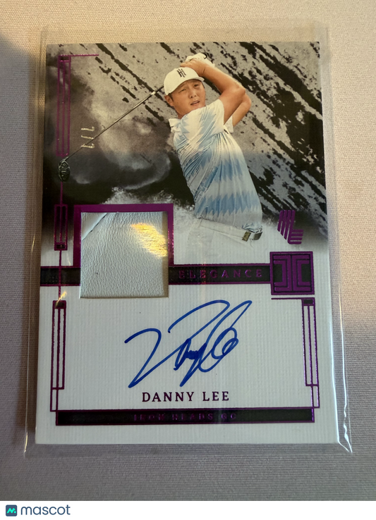 2025 Panini Impeccable LIV Golf Danny Lee #EM-DLE /7 Autograph Golfer-worn/used material