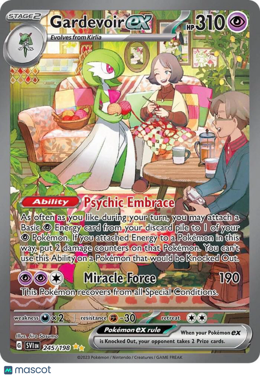 2023 Scarlet & Violet Gardevoir EX Holo Secret Rare RR #245/198