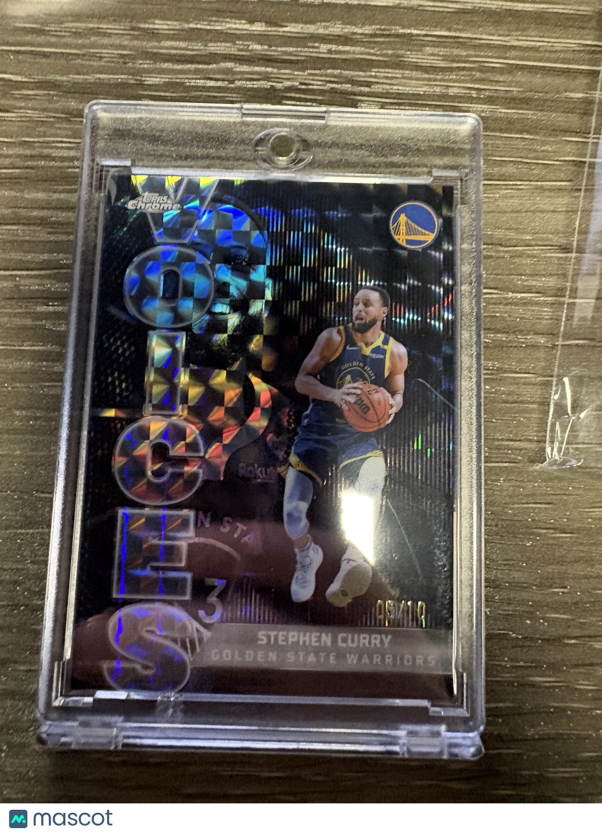 2025 Topps Chrome Voices Stephen Curry #VS-5 Black Checkerboard /10