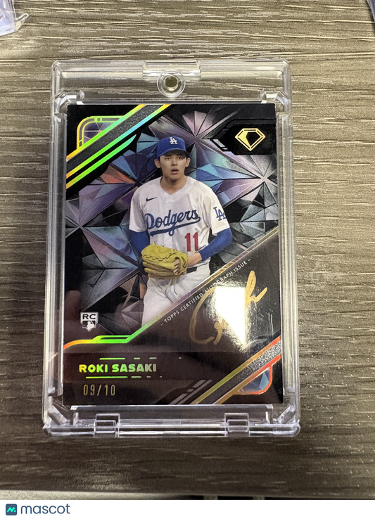2025 Topps Diamond Icons Roki Sasaki #BPA-RSA Black Polychromatink /10 RC