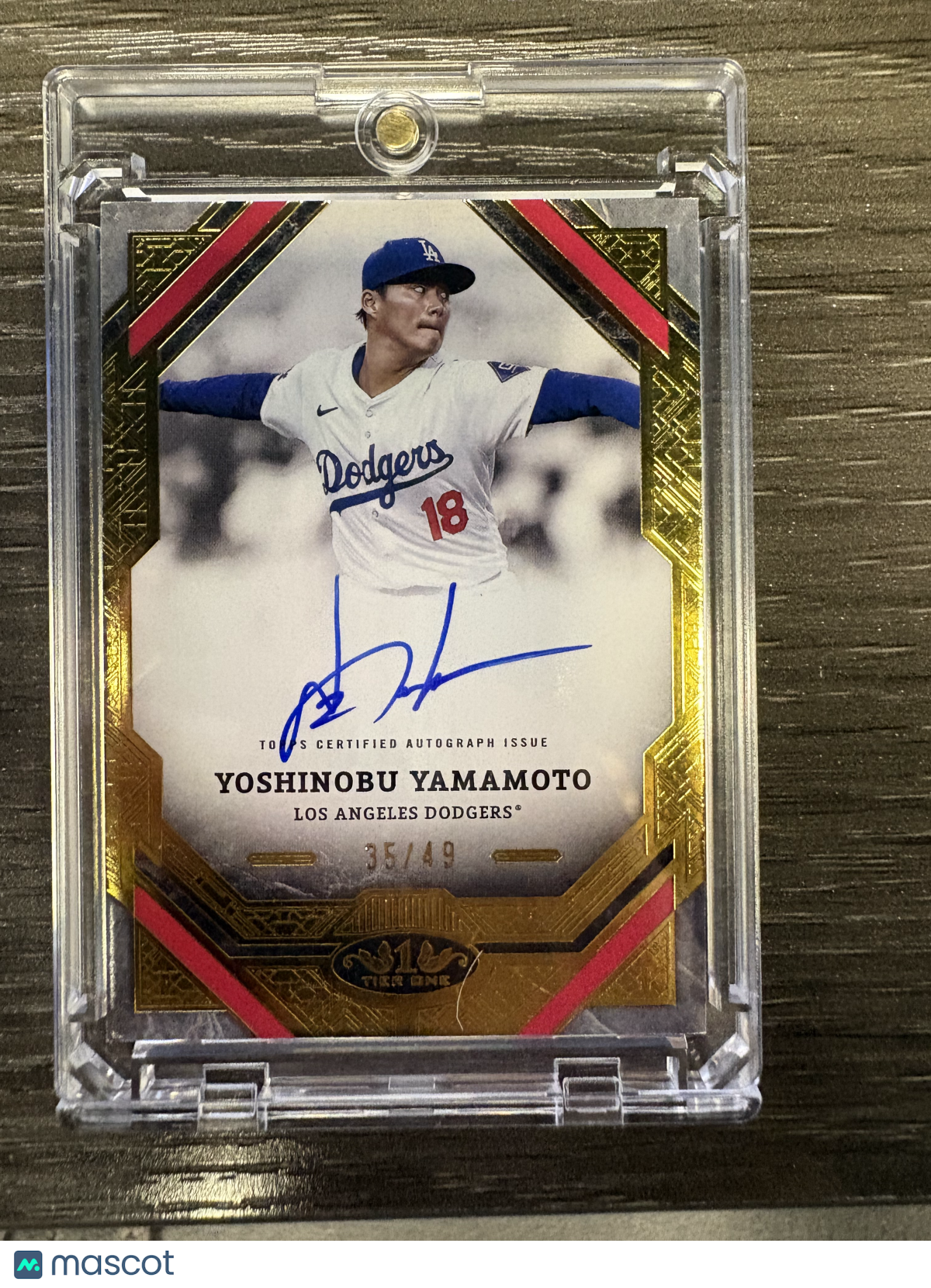2025 Topps Tier One Yoshinobu Yamamoto #T1A-YY /49