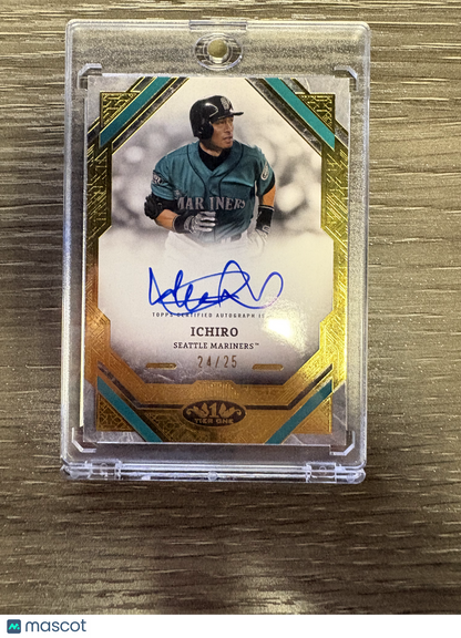 2025 Topps Tier One Ichiro #TTA-I Gold /25 Auto