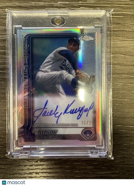 2023 Topps Chrome Sandy Koufax #CLA-SK Refractor /25 Auto