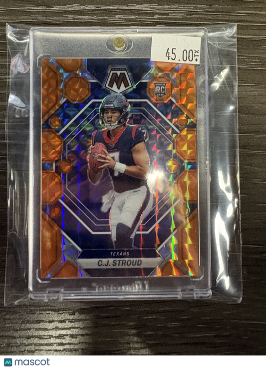 2023 Panini Mosaic C.J. Stroud #292 Orange Fluorescent /199 RC