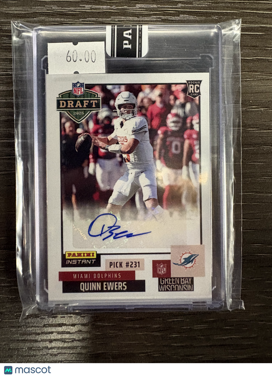 2025 Panini Instant NFL Draft Quinn Ewers #NFLDN-37 RC