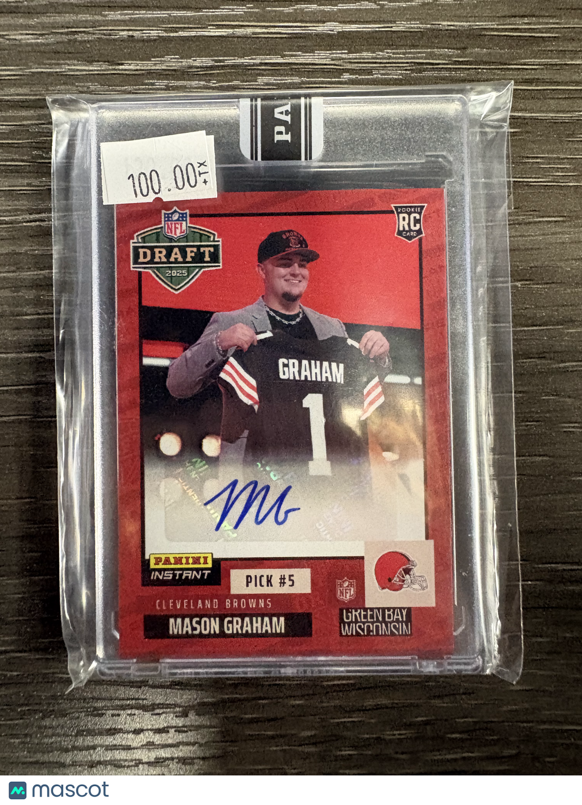 2025 Panini Instant NFL Draft Mason Graham #NFLDN-5 RC