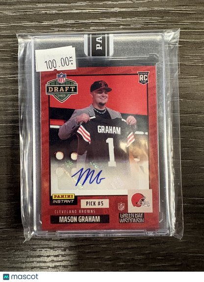 2025 Panini Instant NFL Draft Mason Graham #NFLDN-5 RC