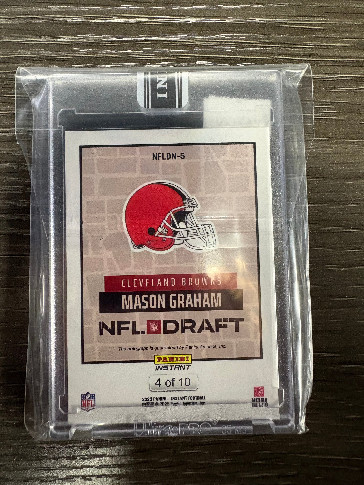 2025 Panini Instant NFL Draft Mason Graham #NFLDN-5 RC