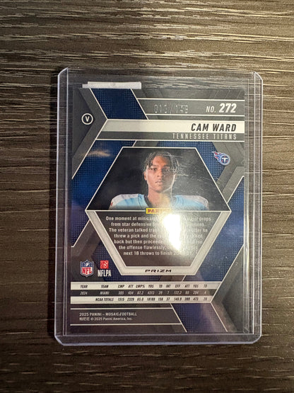 2025 Panini Mosaic Cam Ward #272 /149 RC