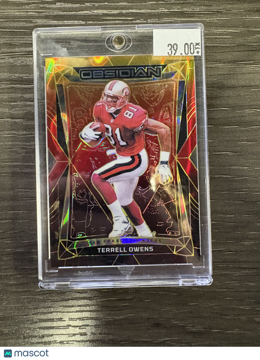 2025 Panini Obsidian Football Terrell Owens #176 Orange /14