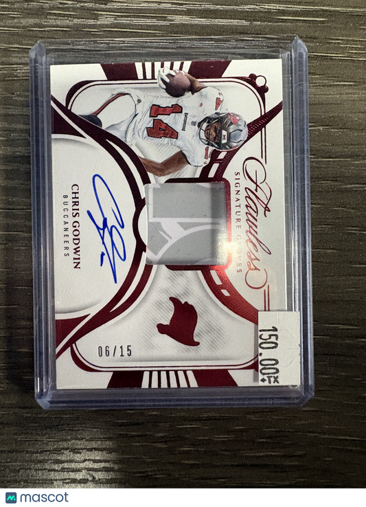 2025 Panini Flawless Signature Gloves Chris Godwin #SG-CGN /15 Signature Gloves Memorabilia