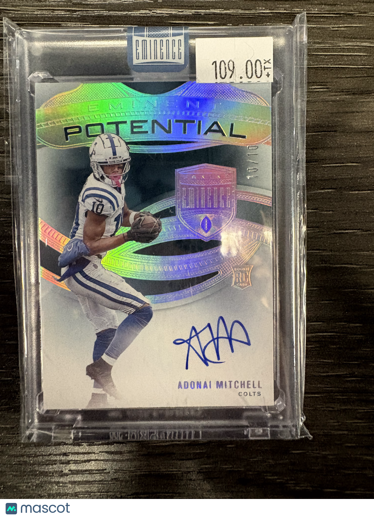 2025 Panini Eminence Eminent Potential Adonai Mitchell #EPA-AML /10
