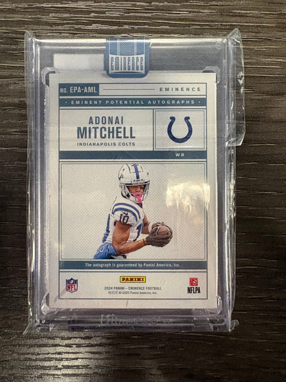 2025 Panini Eminence Eminent Potential Adonai Mitchell #EPA-AML /10