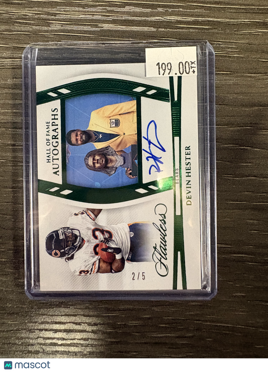 2025 Panini Flawless Hall of Fame Autographs Devin Hester #HOF-DHR /5 Hall of Fame Autographs