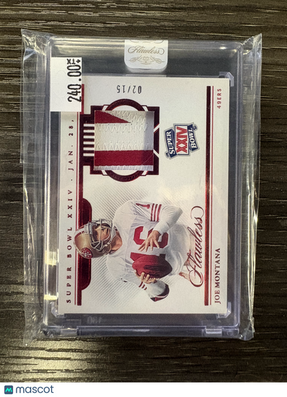 2023 Panini Flawless Joe Montana #SBS-JM Patch
