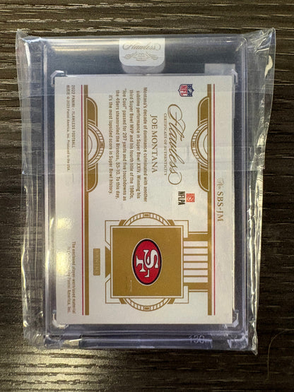 2023 Panini Flawless Joe Montana #SBS-JM Patch