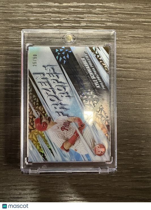 2024 Topps Pristine Frozen Ropes Kyle Schwarber #FRA-KS Gold Refractor /50