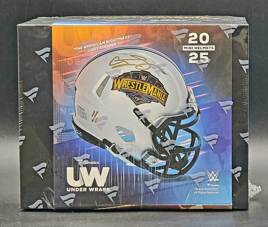 2025 Fanatics Under Wraps WWE WrestleMania 41 Mini Helmets