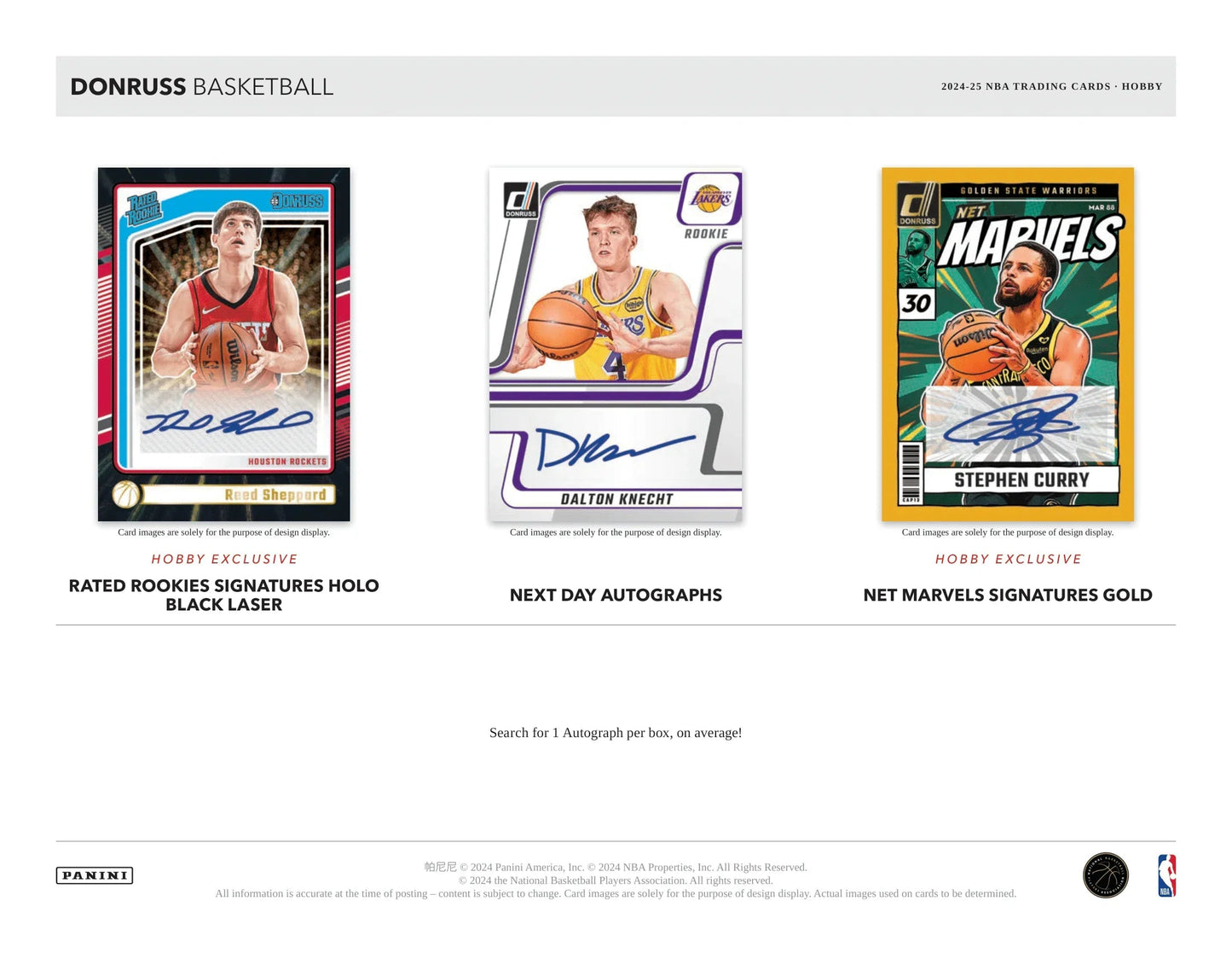 Panini - 2024/25 Donruss Basketball (NBA) - Hobby Box