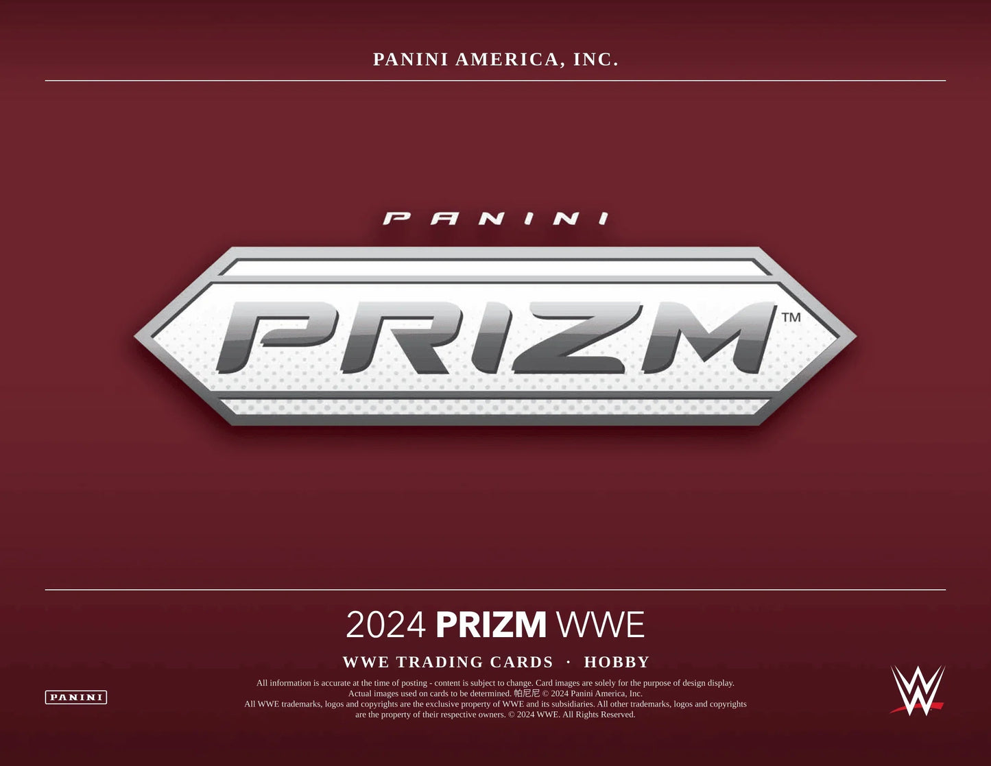 Panini - 2024 Prizm WWE Wrestling - Hobby Box (12 Packs)