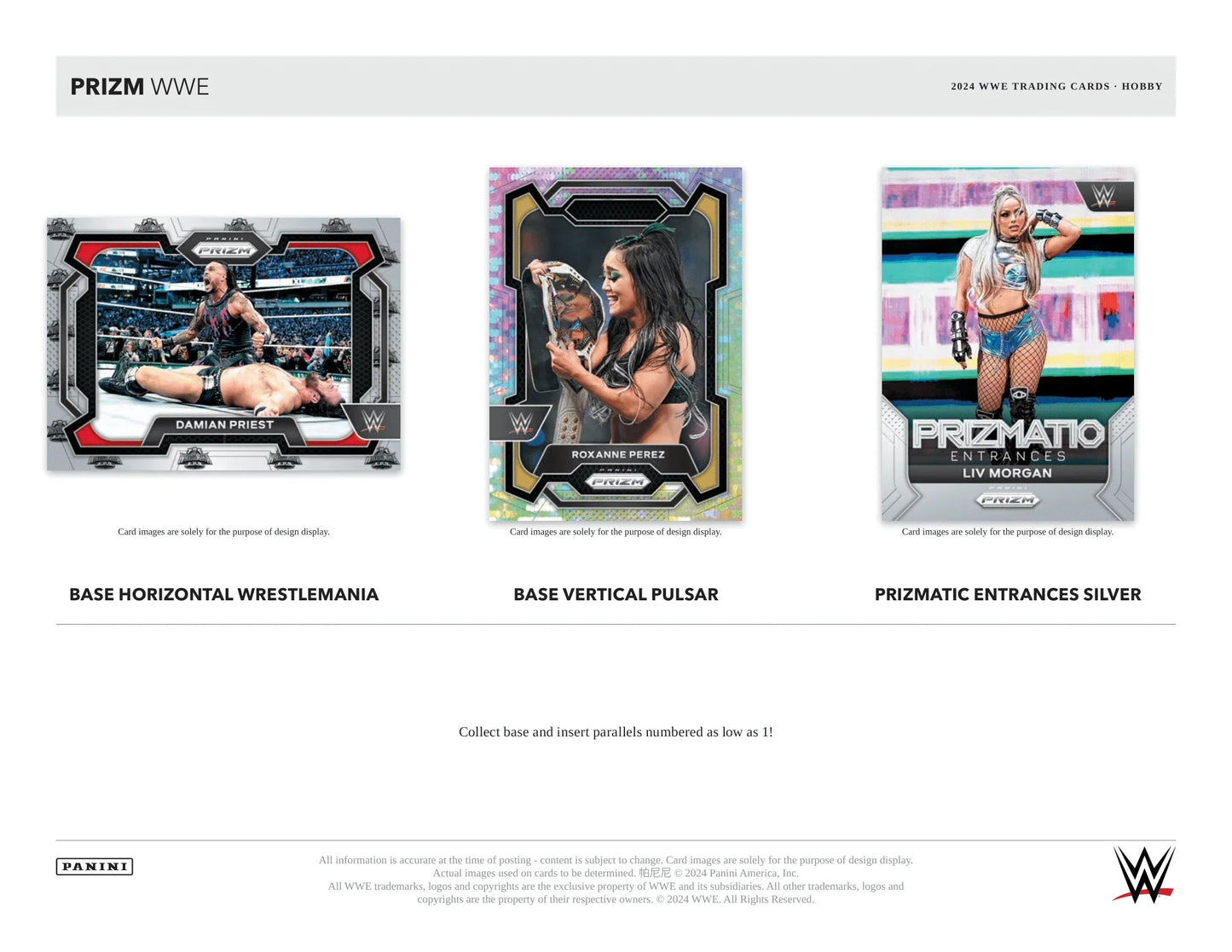 Panini - 2024 Prizm WWE Wrestling - Hobby Box (12 Packs)