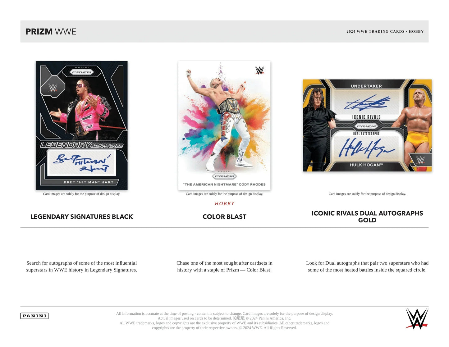 Panini - 2024 Prizm WWE Wrestling - Hobby Box (12 Packs)