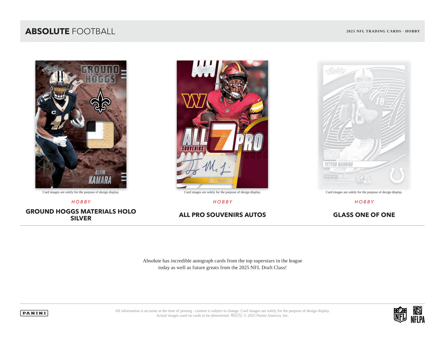 Panini - 2025 Absolute American Football (NFL) - Hobby Box