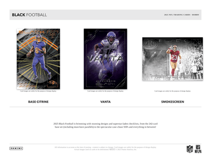Panini - 2025 Black American Football (NFL) - Hobby Box