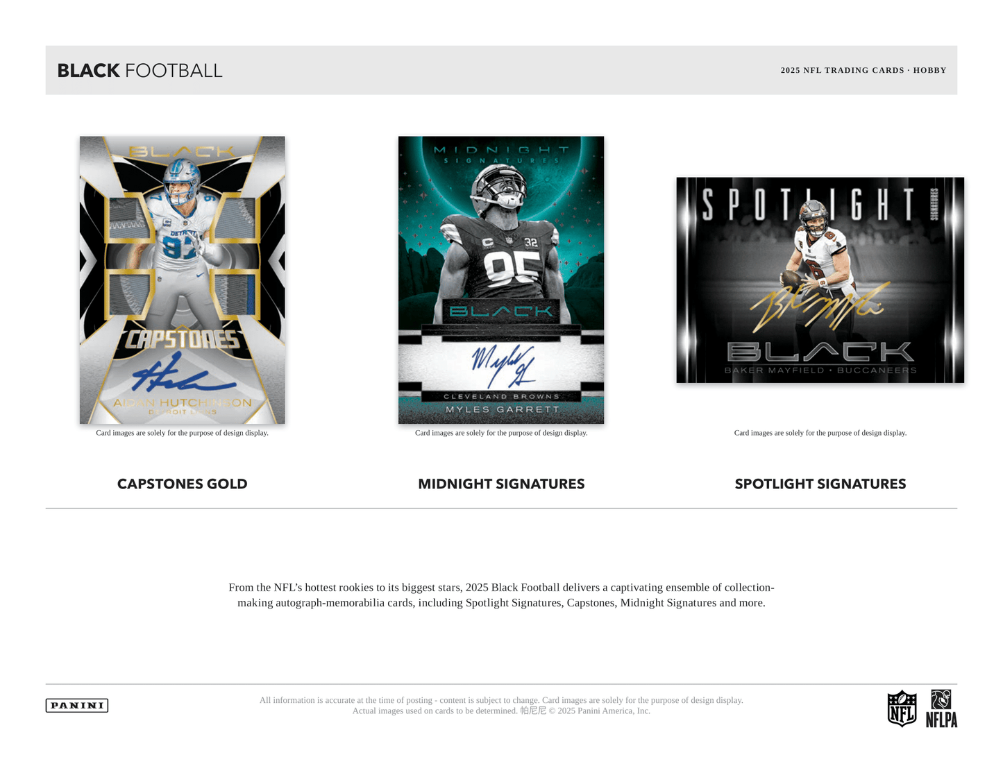 Panini - 2025 Black American Football (NFL) - Hobby Box