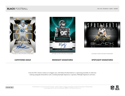 Panini - 2025 Black American Football (NFL) - Hobby Box