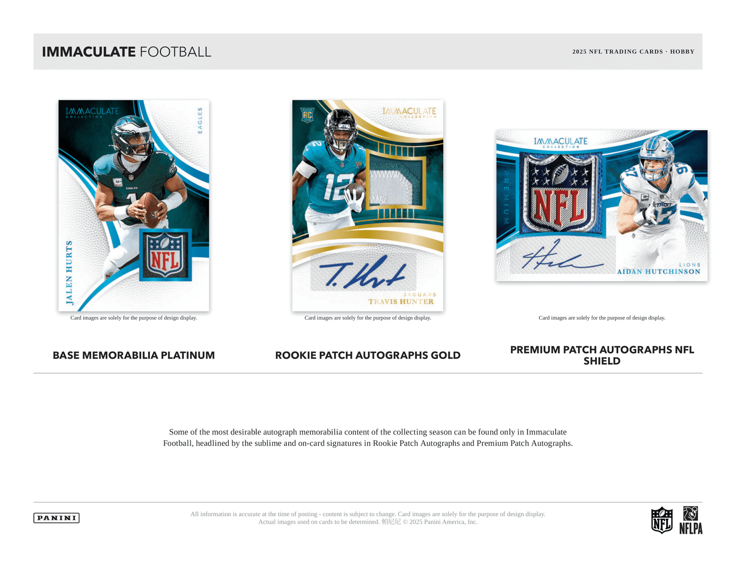 Panini - 2025 Immaculate Collection American Football (NFL) - Hobby Box