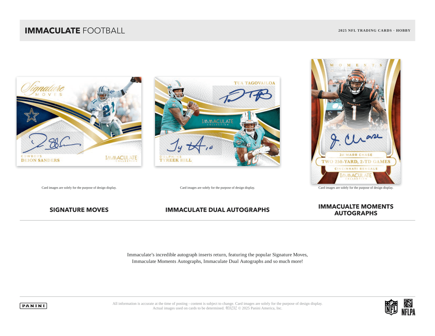 Panini - 2025 Immaculate Collection American Football (NFL) - Hobby Box